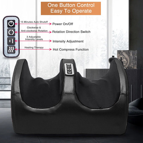 2026 New Clearance SaleFoot Massager Massage Machine New Feet Kneading Calf Pain Relief Electric Heated UK Device