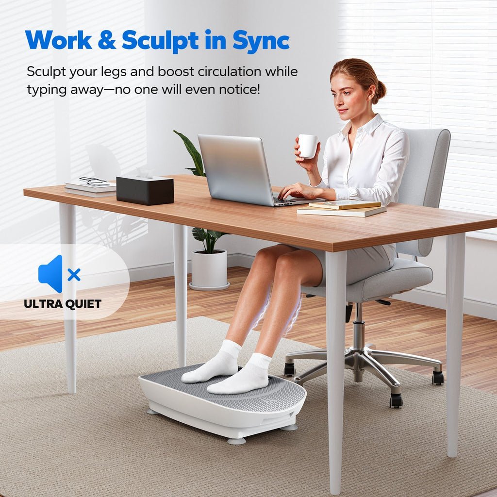 Vibration Plate Exercise Machine — Quiet Home Body Shaper