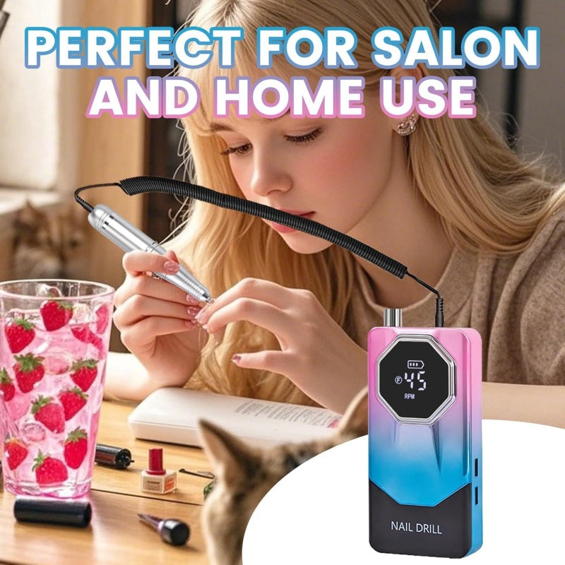 Electric Nail File Drill Machine USB Portable Manicure Pedicure UK