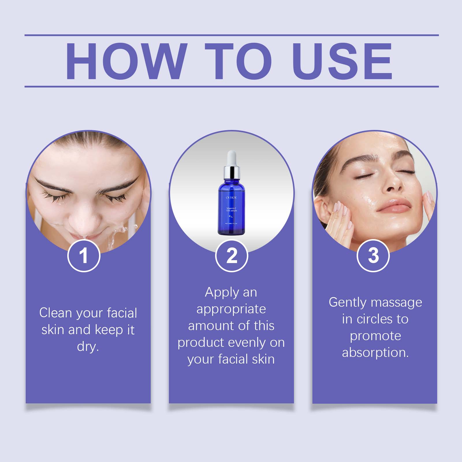 OUHOE Facial Firming Serum Moisturizes And Moisturizes Facial Skin Gently And Nourishes Daily Skincare